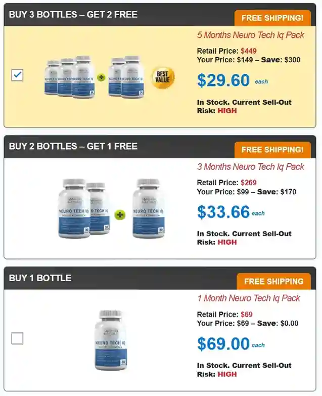 Neuro Tech IQ price